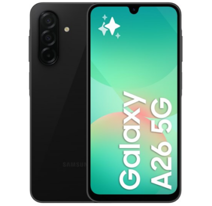Samsung Galaxy A26  A266 8GB Ram 256GB Dual Sim Black 5G- EU