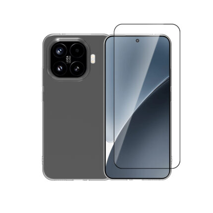 Vivid Set Gelly Case + Full Face Tempered Glass Xiaomi 15T Pro Black