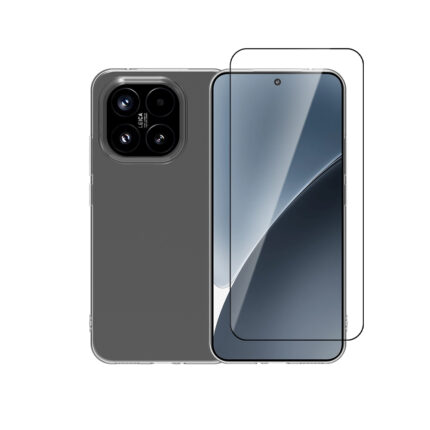 Vivid Set Gelly Case + Full Face Tempered Glass Xiaomi 15T Black