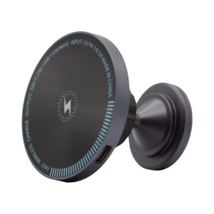 Vivid Magnetic Wireless Car Charger Center Console 15W Dark Gray