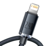 Baseus Crystal Shine Series Cable USB to Lightning 2.4A 1.2m Black - Image 3