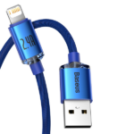Baseus Crystal Shine Series Cable USB to Lightning 2.4A 1.2m Blue - Image 2
