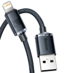 Baseus Crystal Shine Series Cable USB to Lightning 2.4A 2m Black - Image 2