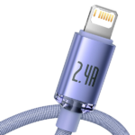 Baseus Crystal Shine Series Cable USB to Lightning 2.4A 2m Lilac - Image 3