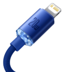 Baseus Crystal Shine Series Cable Type-C to Lightning 20W 1.2m Blue - Image 4