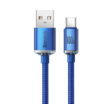 Baseus Crystal Shine Series Cable USB to Type-C 100W 1.2m Blue - Image 2