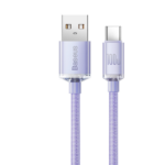 Baseus Crystal Shine Series Cable USB to Type-C 100W 1.2m Lilac - Image 2