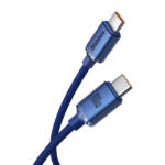 Baseus Crystal Shine Series PD Cable Type-C to Type-C 100W 2m Blue - Image 2
