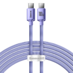 Baseus Crystal Shine Series PD Cable Type-C to Type-C 100W 2m Lilac