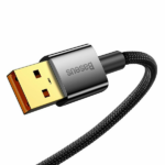 Baseus Explorer Series Auto Power-Off Fast Charging Data Cable USB to Type-C 100W 2m Black - Image 3