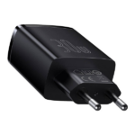 Baseus Compact Quick Charger Type-C/2xUSB 30W Black - Image 2