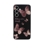 Vivid Silicone Case Samsung Galaxy S24+ Butterfly Black/Pink