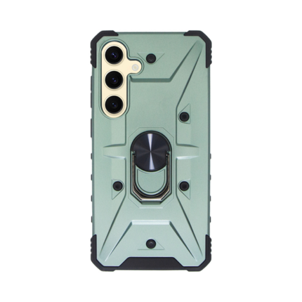 Vivid Ring Rugged Armor Case Samsung Galaxy S24+ Green