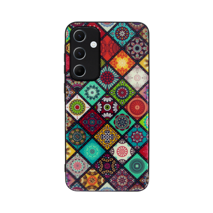 Vivid Ethnic Style Case Samsung Galaxy A35 5G Red