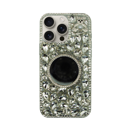 Vivid Diamond Case with Mirror Apple iPhone 16 Pro Max Silver