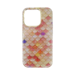 Vivid Mermaid Scale Silicone Case Apple iPhone 15 Pro Pink - Image 2