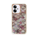 Vivid Mermaid Scale Silicone Case Redmi 13C Rose Gold