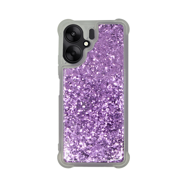 cs-fshn-glt-1-2403004 Vivid Liquid Glitter Case Redmi 13C Purple - Image 1