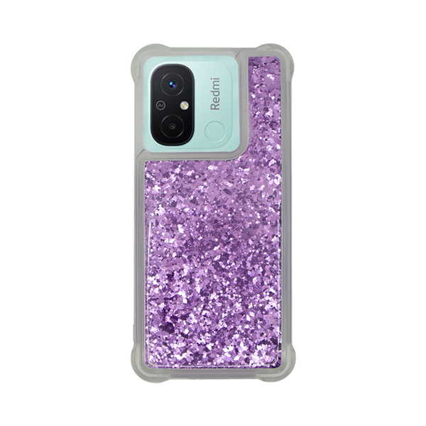 cs-fshn-glt-1-2403010 Vivid Liquid Glitter Case Xiaomi Redmi 12C Purple - Image 1