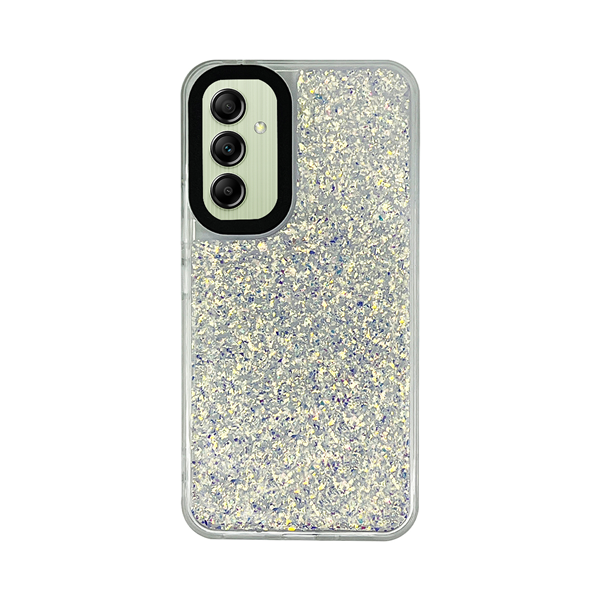 cs-fshn-glt-11-2403011 Vivid Glitter Shine Case Samsung Galaxy A14 4G/5G Silver - Image 1