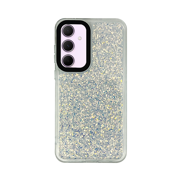 cs-fshn-glt-11-2403014 Vivid Glitter Shine Case Samsung Galaxy A35 5G Silver - Image 1