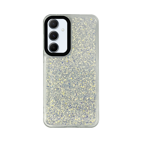 cs-fshn-glt-11-2403016 Vivid Glitter Shine Case Samsung Galaxy A55 5G Silver - Image 1