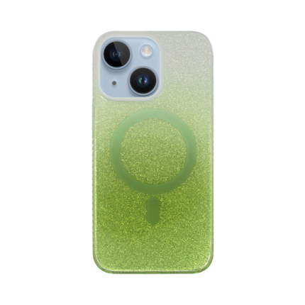 Vivid Magsafe Glitter Shine Case Apple iPhone 15 Plus Green