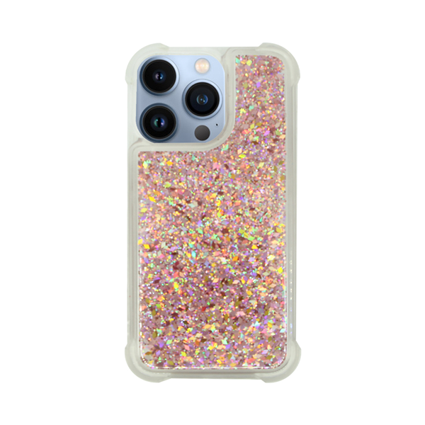 cs-fshn-glt-3-2403003 Vivid Liquid Glitter Case Apple iPhone 13 Pro Max Rose Gold - Image 1