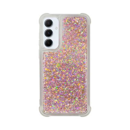 Vivid Liquid Glitter Case Samsung Galaxy A55 5G Rose Gold