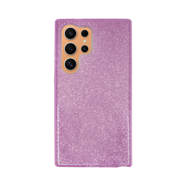 cs-fshn-glt-4-2403010 Vivid Glitter Shine Plastic Hard Case Samsung Galaxy S24 Ultra Purple - Image 1