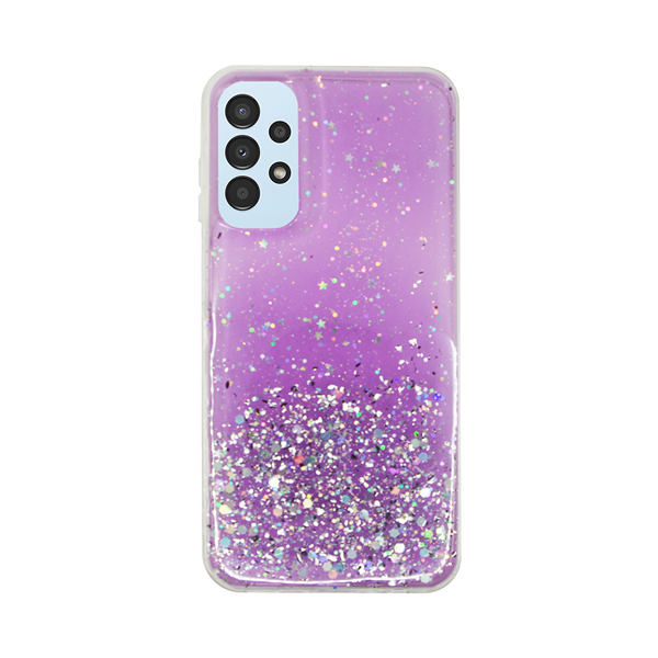 cs-fshn-glt-6-2403016 Vivid Liquid Glitter Case Samsung Galaxy S24 Ultra Purple/Multicolor - Image 1