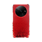 Vivid Sequin Case Redmi A3 Red