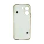 Vivid Silicone Case Pearl Chain Holder Redmi 13C White/Gold - Image 3