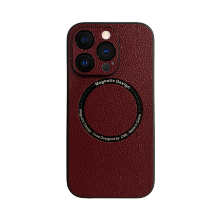 Vivid Magsafe Leather Case Apple iPhone 12 Purple