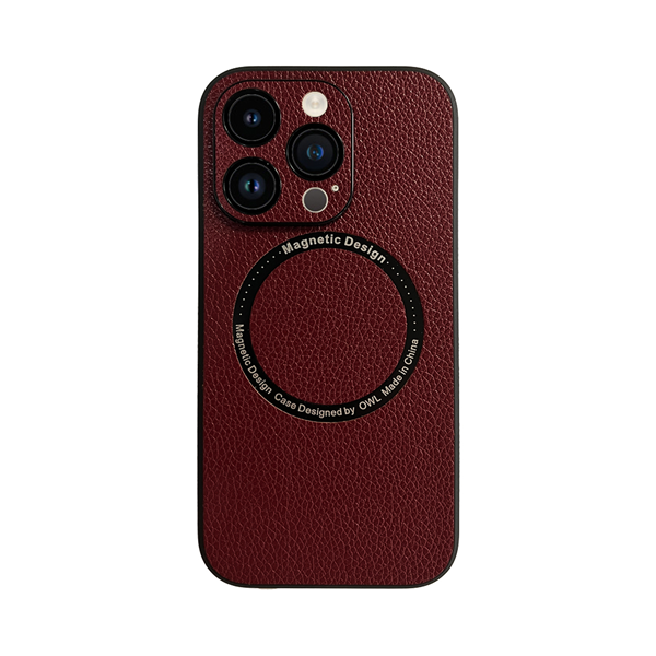 cs-mgs-elg-2403007 Vivid Magsafe Leather Case Apple iPhone 14 Pro Purple - Image 1