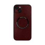 Vivid Magsafe Leather Case Apple iPhone 15 Plus Purple