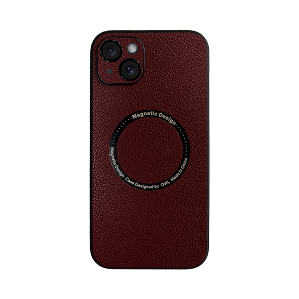 cs-mgs-elg-2403010 Vivid Magsafe Leather Case Apple iPhone 15 Plus Purple - Image 1