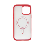 Vivid Magsafe Silicone Case Apple iPhone 13 Pro Max Transparent/Red - Image 3