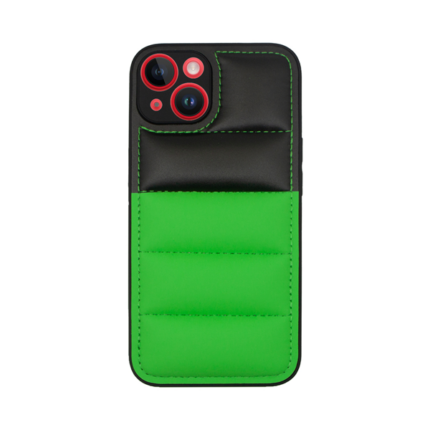 Vivid Puffer Back Cover Apple iPhone 14 Green/Black