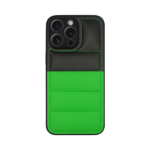 Vivid Puffer Back Cover Apple iPhone 15 Pro Green/Black