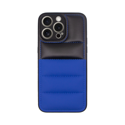 Vivid Puffer Back Cover Apple iPhone 15 Pro Blue/Black