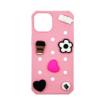 Vivid Silicone Pins Case Apple iPhone 13 Pink - Image 2