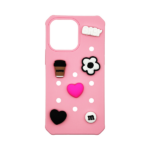 Vivid Silicone Pins Case Apple iPhone 15 Pro Max Pink - Image 2