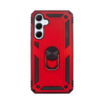Vivid Ring Rugged Armor Case Samsung Galaxy A55 5G Red
