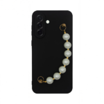 Vivid Silicone Case Pearl Chain Samsung Galaxy A36 Black