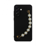 Vivid Silicone Case Pearl Chain Samsung Galaxy A56 Black