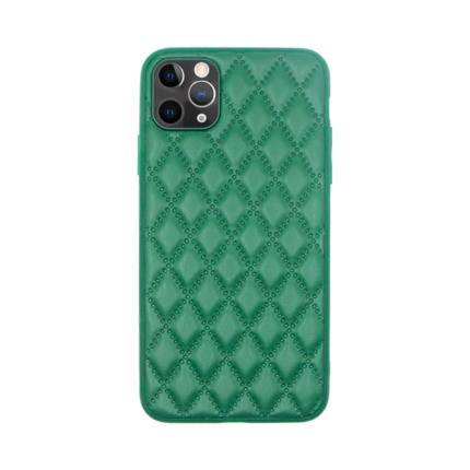 Vivid Diamond Shape PU Leather Case Apple iPhone 11 Pro Green