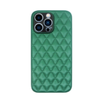Vivid Diamond Shape PU Leather Case Apple iPhone 13 Pro Max Green