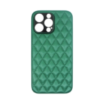Vivid Diamond Shape PU Leather Case Apple iPhone 13 Pro Max Green - Image 2