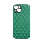 Vivid Diamond Shape PU Leather Case Apple iPhone 14 Green - Image 2